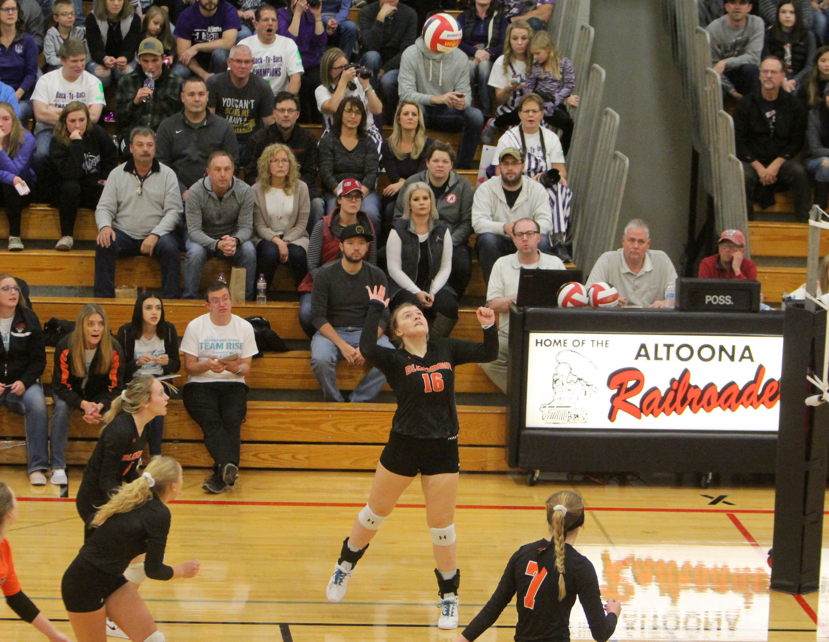 Bloomer volleyball vs Mosinee 10-27-18
